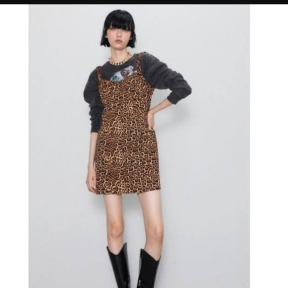 Zara Leopard Print Dress - Picture 2 of 11